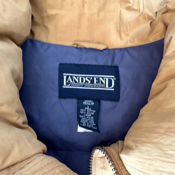 Lands End Goose Down Unisex Puffer Vest size Large - Picture 4 of 4
